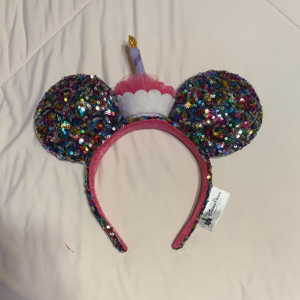 Disney Parks Minnie Mouse Happy Birthday ear headband